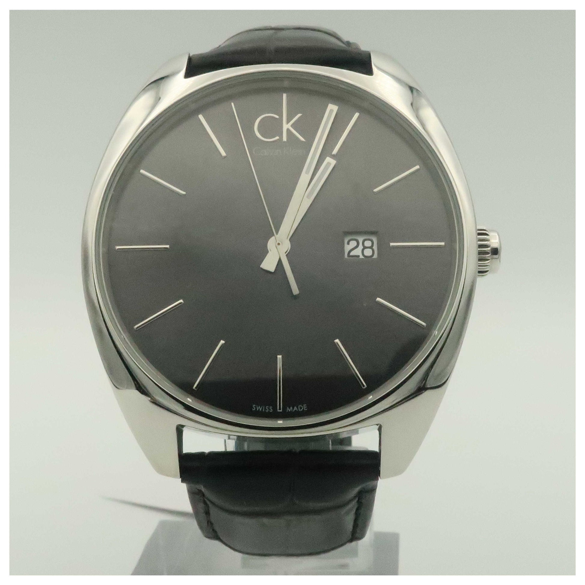 Front view of Calvin Klein Exchange Men's Swiss Quartz (Battery-Powered) Watch K2F21107-SD