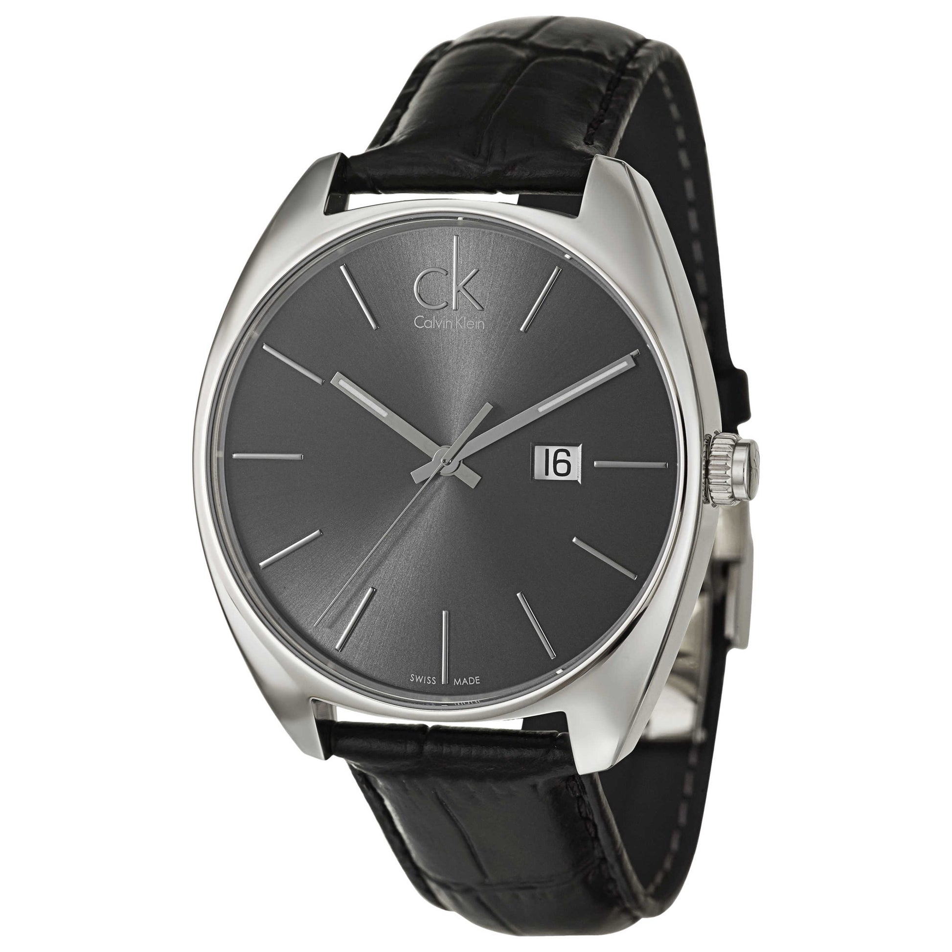 Front view of Calvin Klein Exchange Men's Swiss Quartz (Battery-Powered) Watch K2F21107