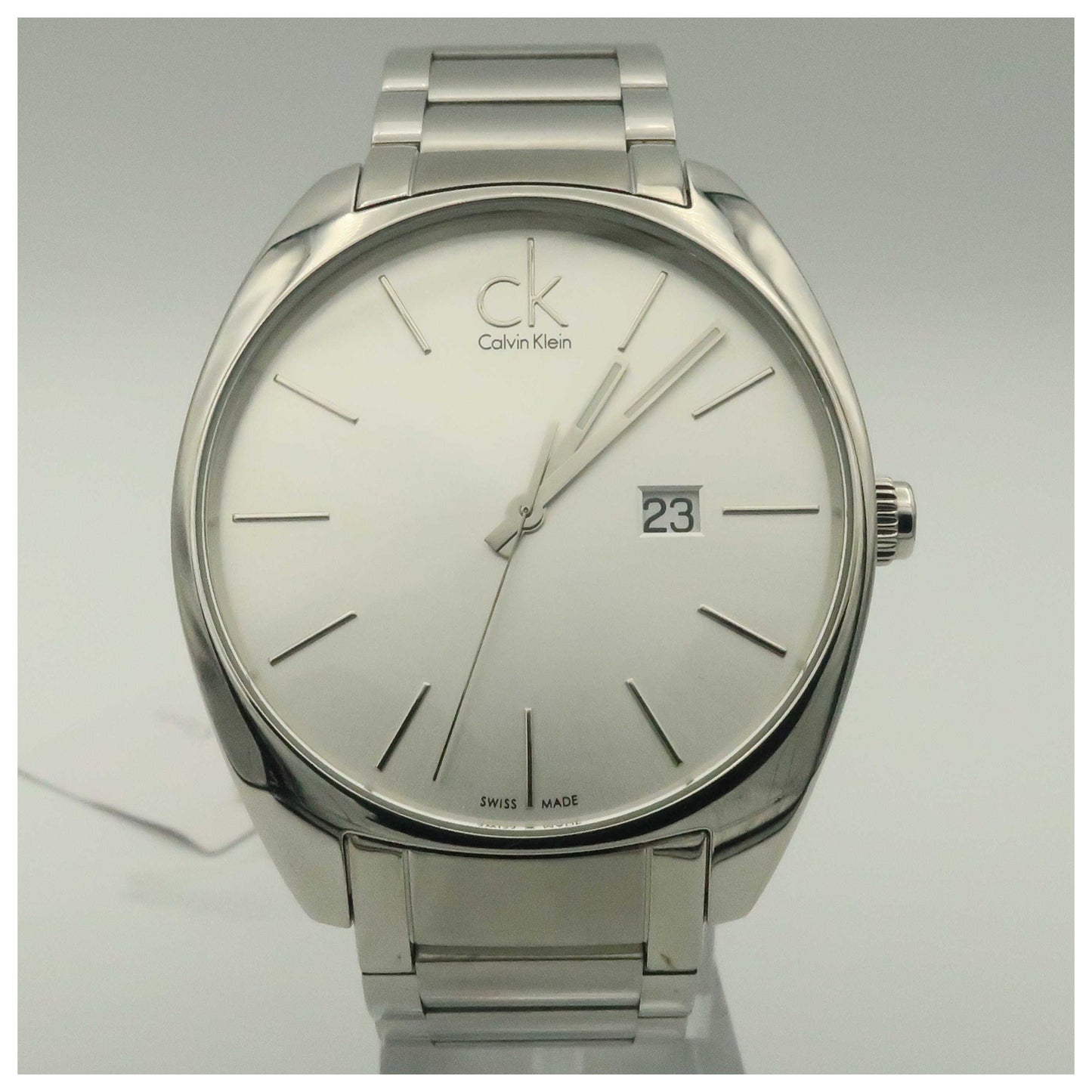 Front view of Calvin Klein Exchange Men's Swiss Quartz (Battery-Powered) Watch K2F21126-SDV