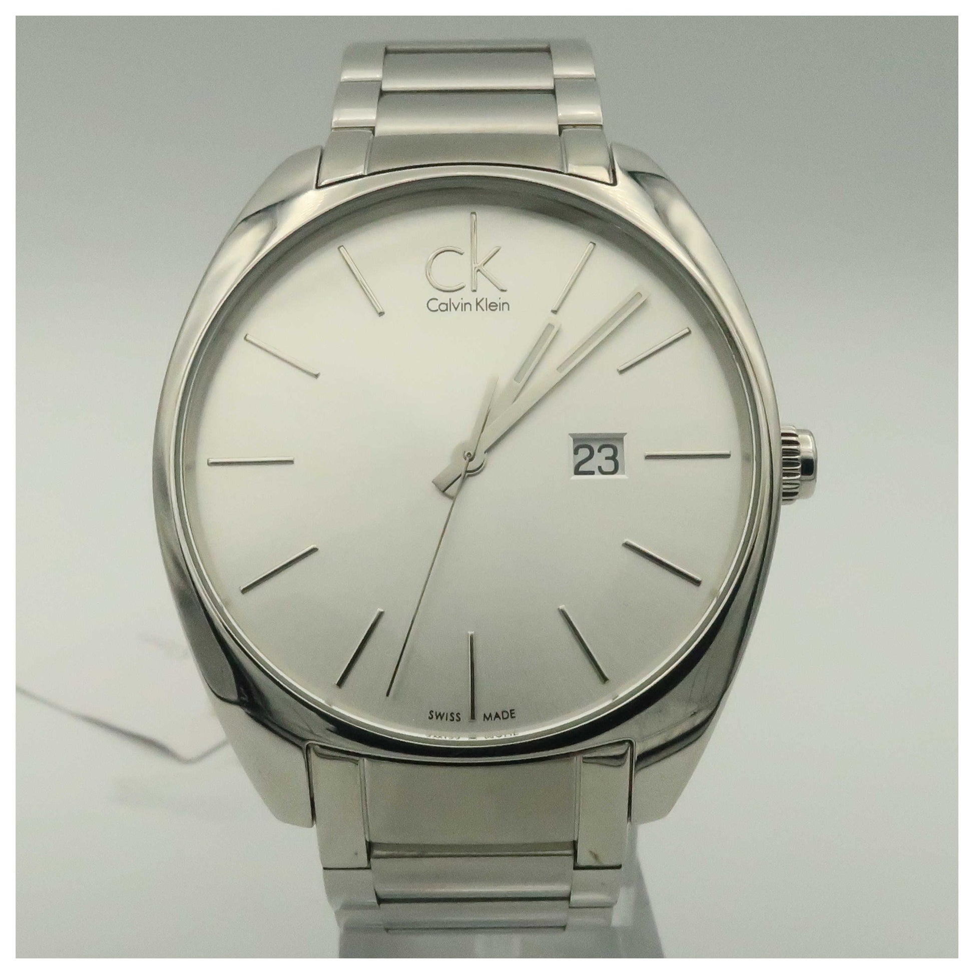 Front view of Calvin Klein Exchange Men's Swiss Quartz (Battery-Powered) Watch K2F21126-SDV