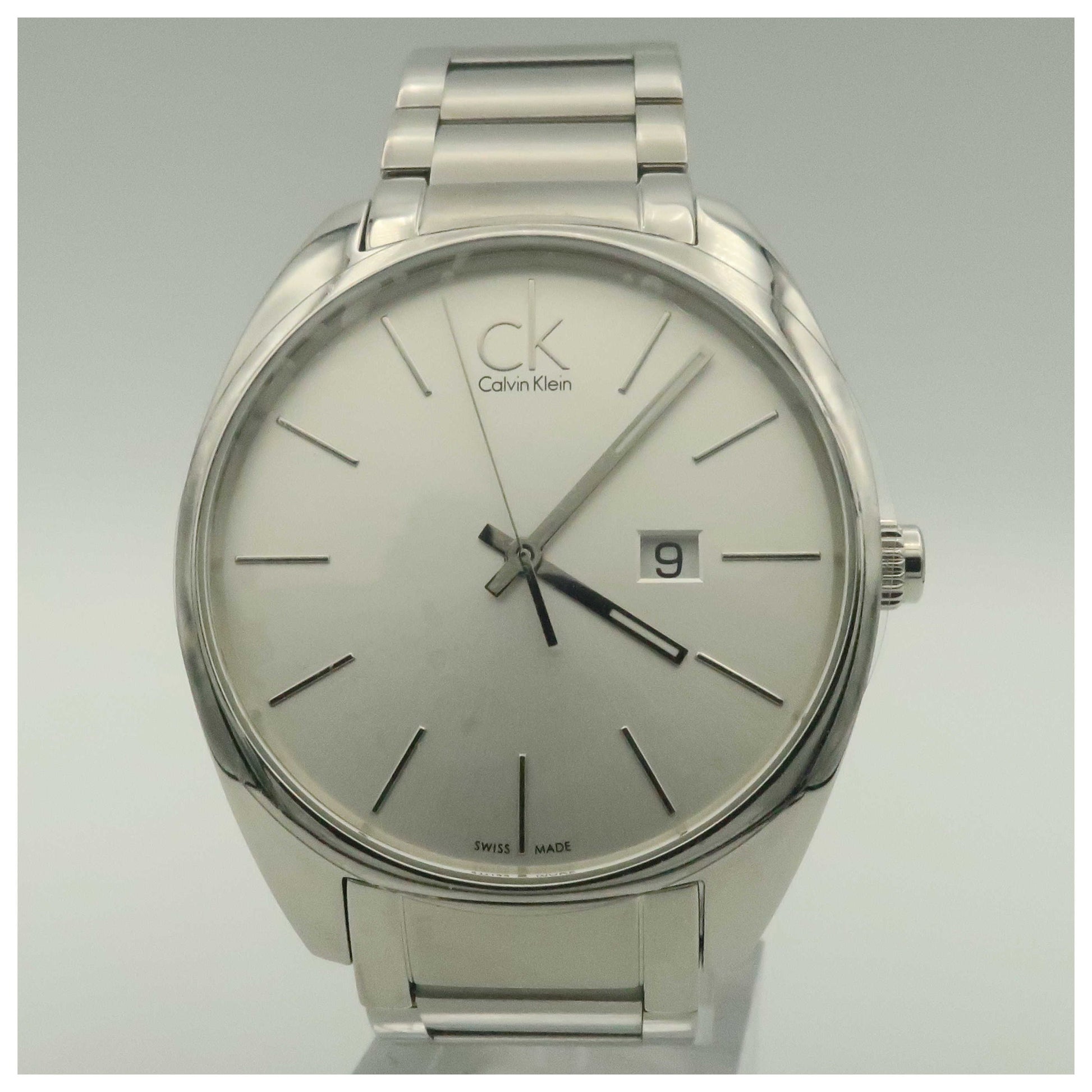 Front view of Calvin Klein Exchange Men's Swiss Quartz (Battery-Powered) Watch K2F21126-SD