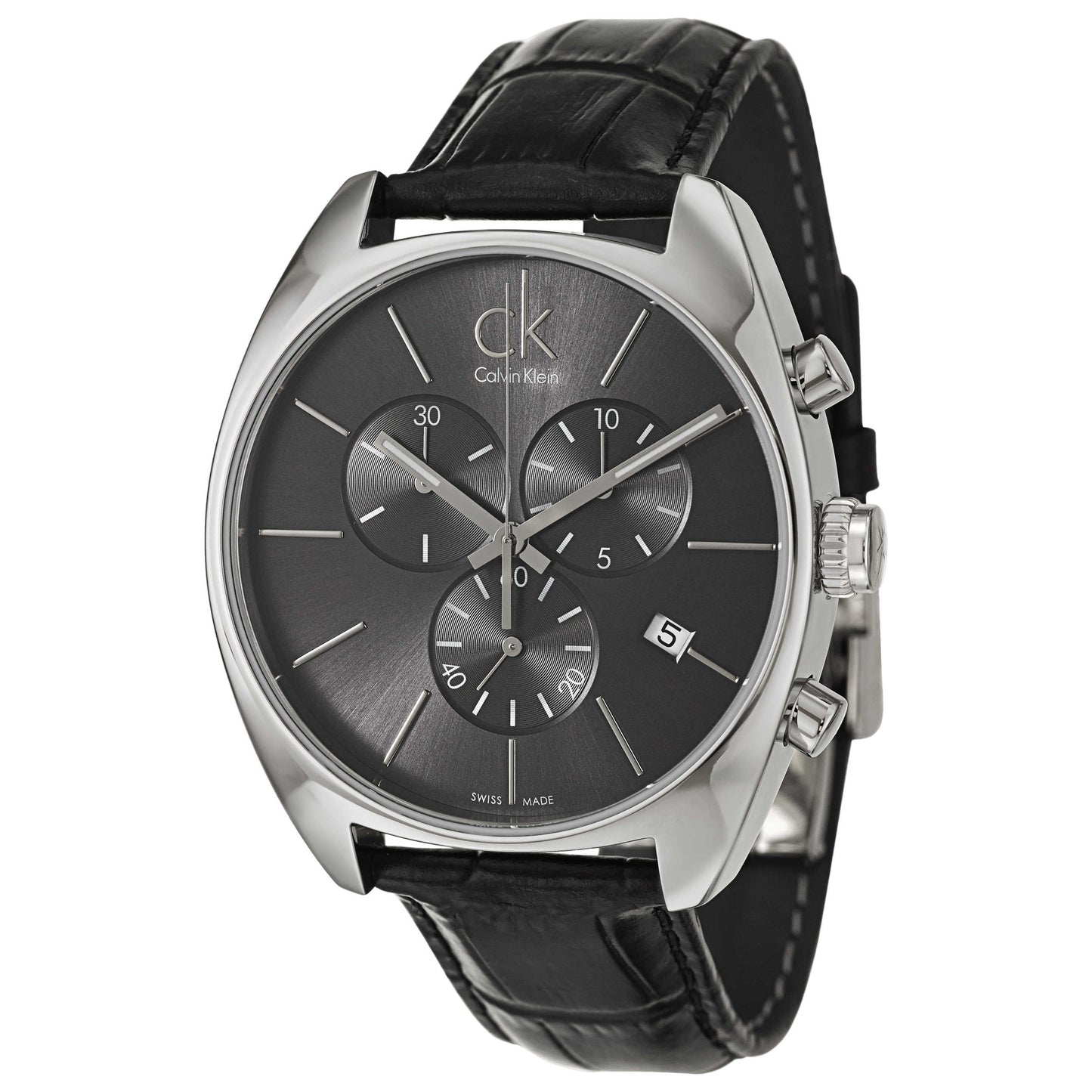 Front view of Calvin Klein Exchange Men's Swiss Quartz (Battery-Powered) Watch K2F27107