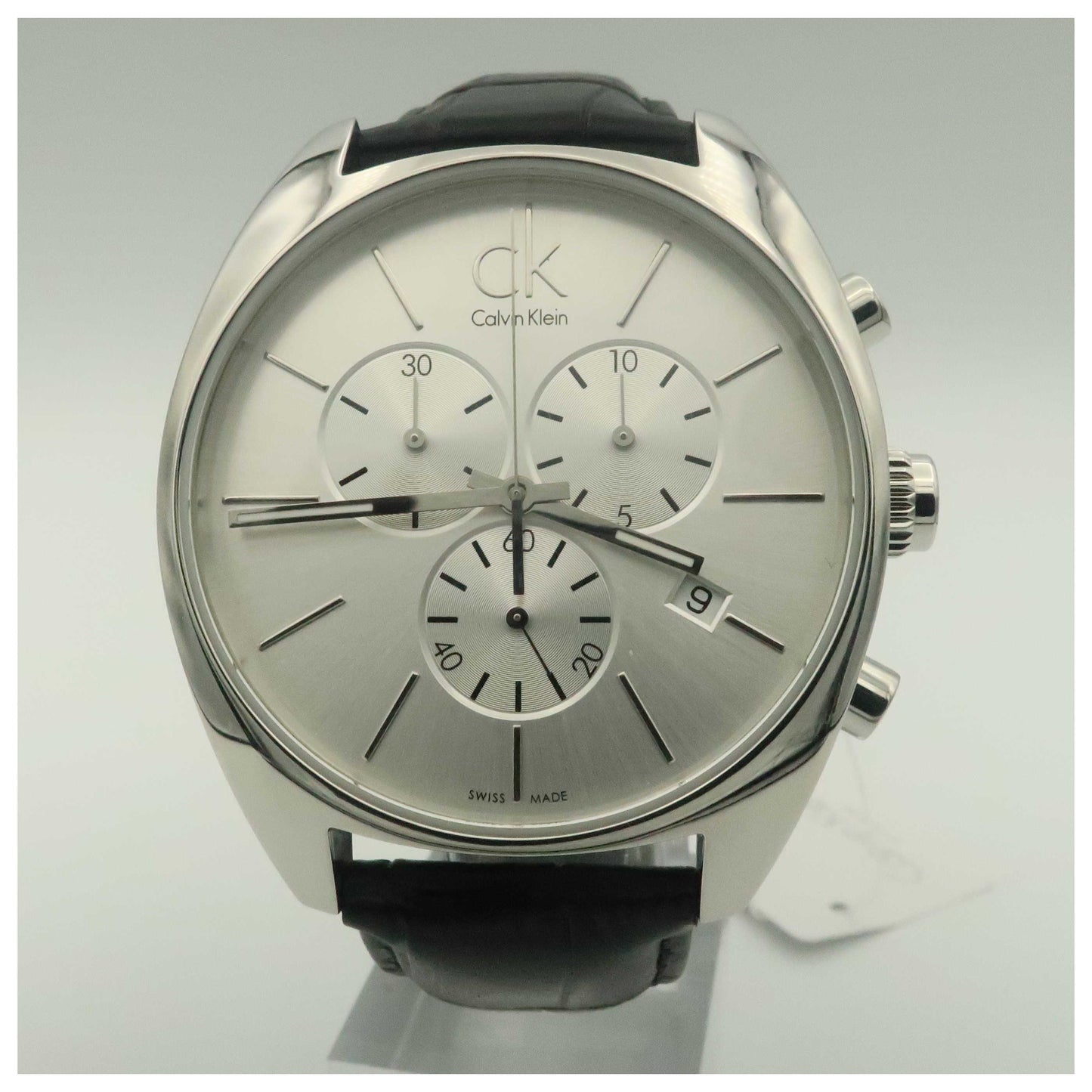 Front view of Calvin Klein Exchange Men's Swiss Quartz (Battery-Powered) Watch K2F27120-SDV