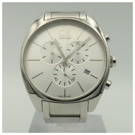 Front view of Calvin Klein Exchange Men's Swiss Quartz (Battery-Powered) Watch K2F27126-PO4