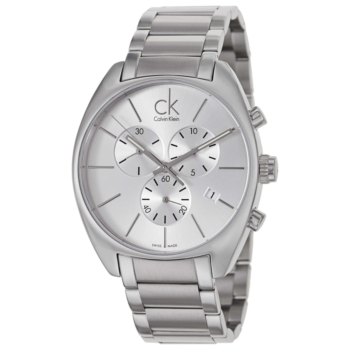 Front view of Calvin Klein Exchange Men's Swiss Quartz (Battery-Powered) Watch K2F27126