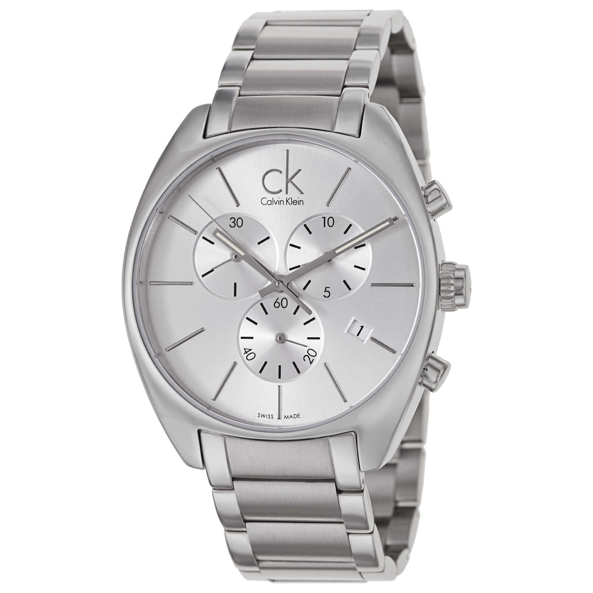Front view of Calvin Klein Exchange Men's Swiss Quartz (Battery-Powered) Watch K2F27126