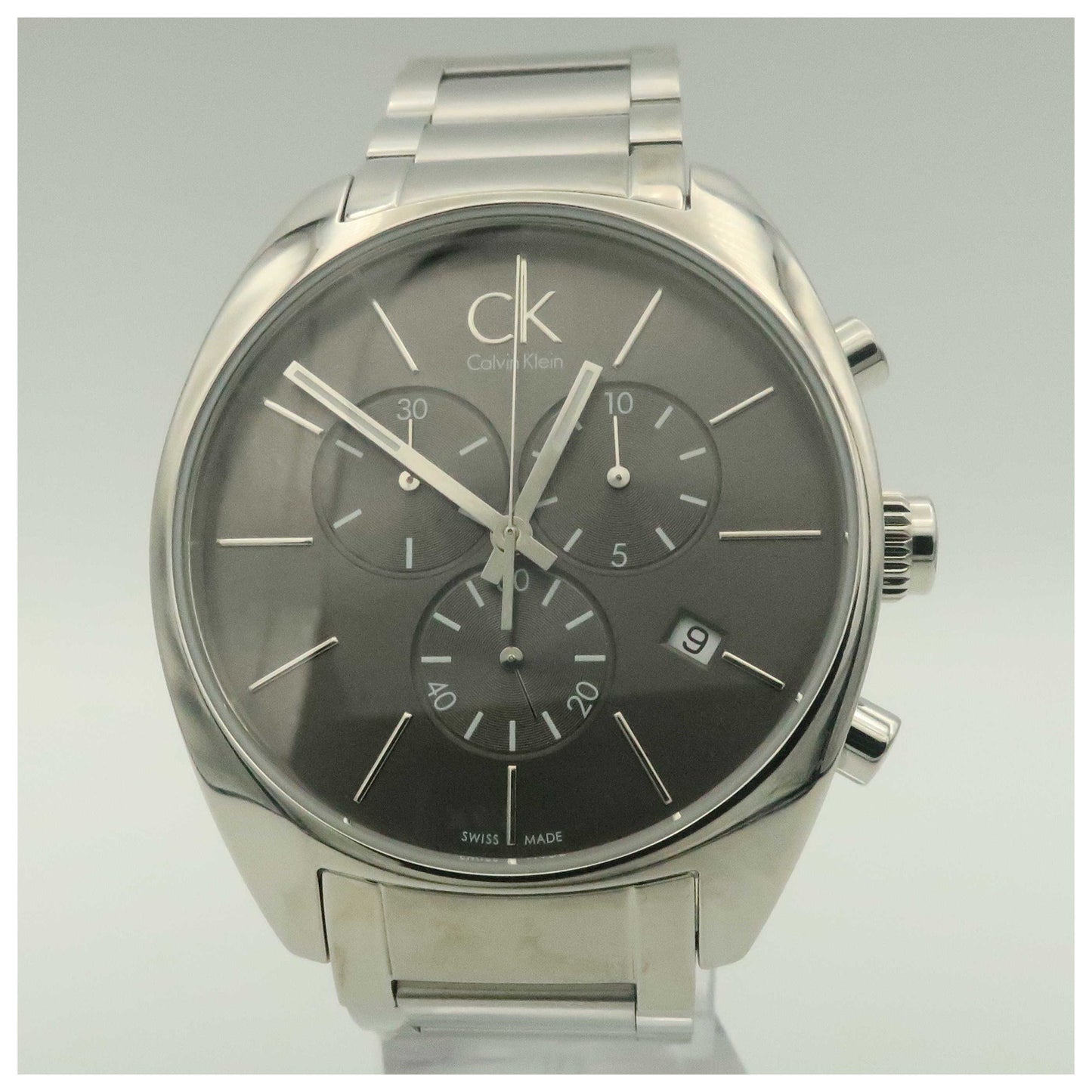 Front view of Calvin Klein Exchange Men's Swiss Quartz (Battery-Powered) Watch K2F27161-SDV