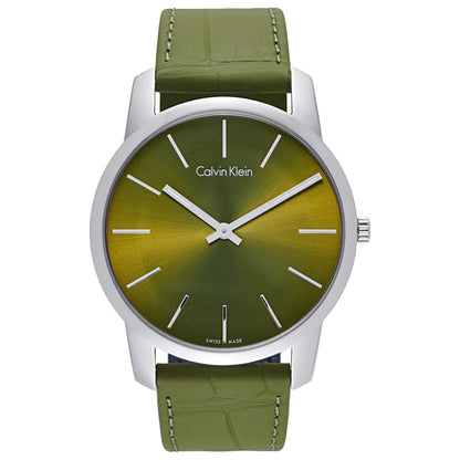 Front view of Calvin Klein City Men's Swiss Quartz (Battery-Powered) Watch K2G211WL