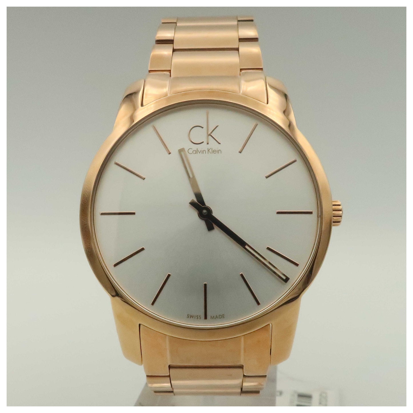 Front view of Calvin Klein City Men's Swiss Quartz (Battery-Powered) Watch K2G21646-PO
