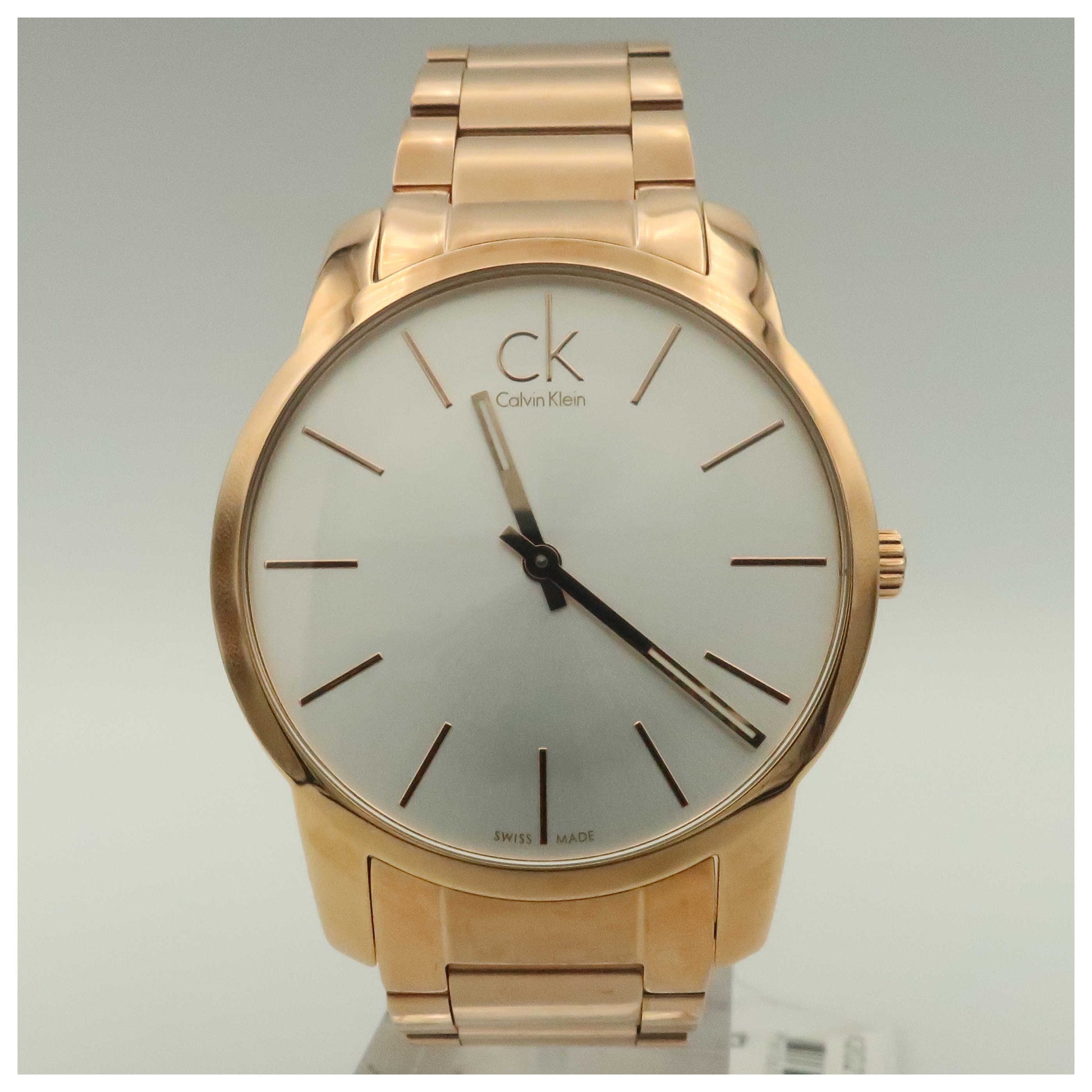 Front view of Calvin Klein City Men's Swiss Quartz (Battery-Powered) Watch K2G21646-PO