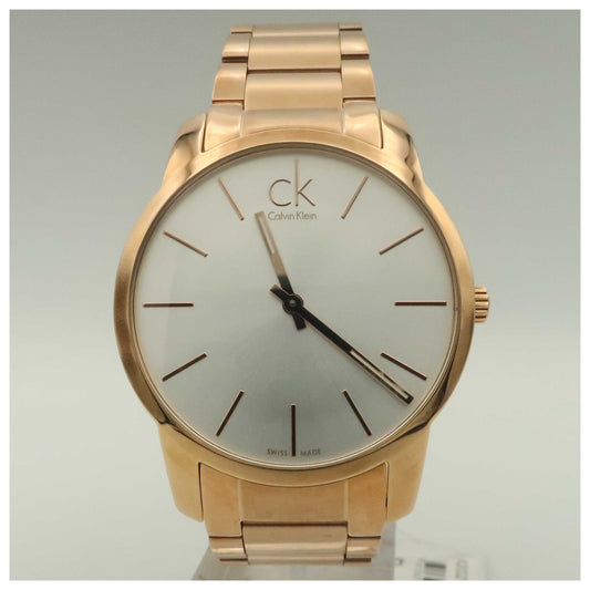 Front view of Calvin Klein City Men's Swiss Quartz (Battery-Powered) Watch K2G21646-PO