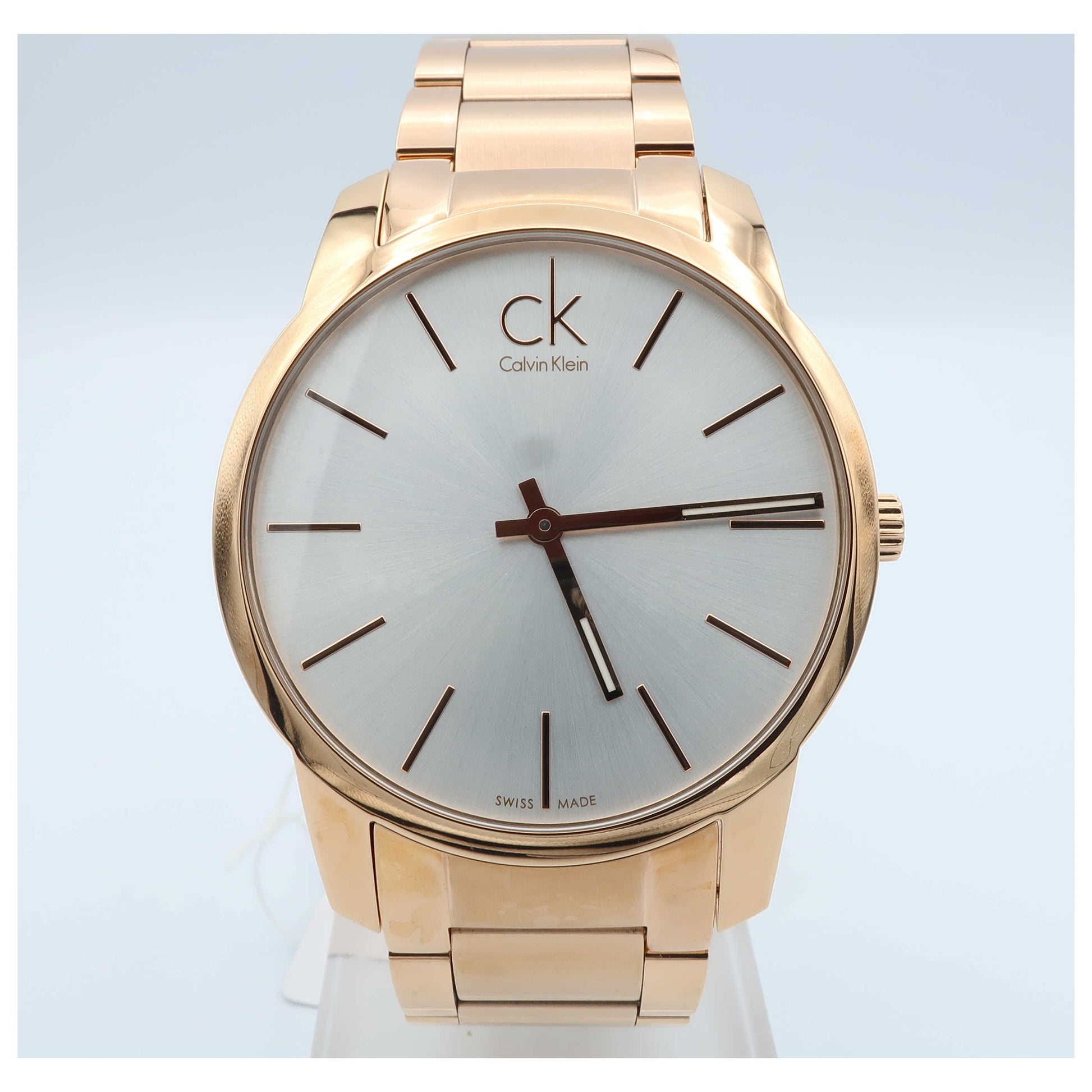 Front view of Calvin Klein Men's Swiss Quartz (Battery-Powered) Watch K2G21646-SDV