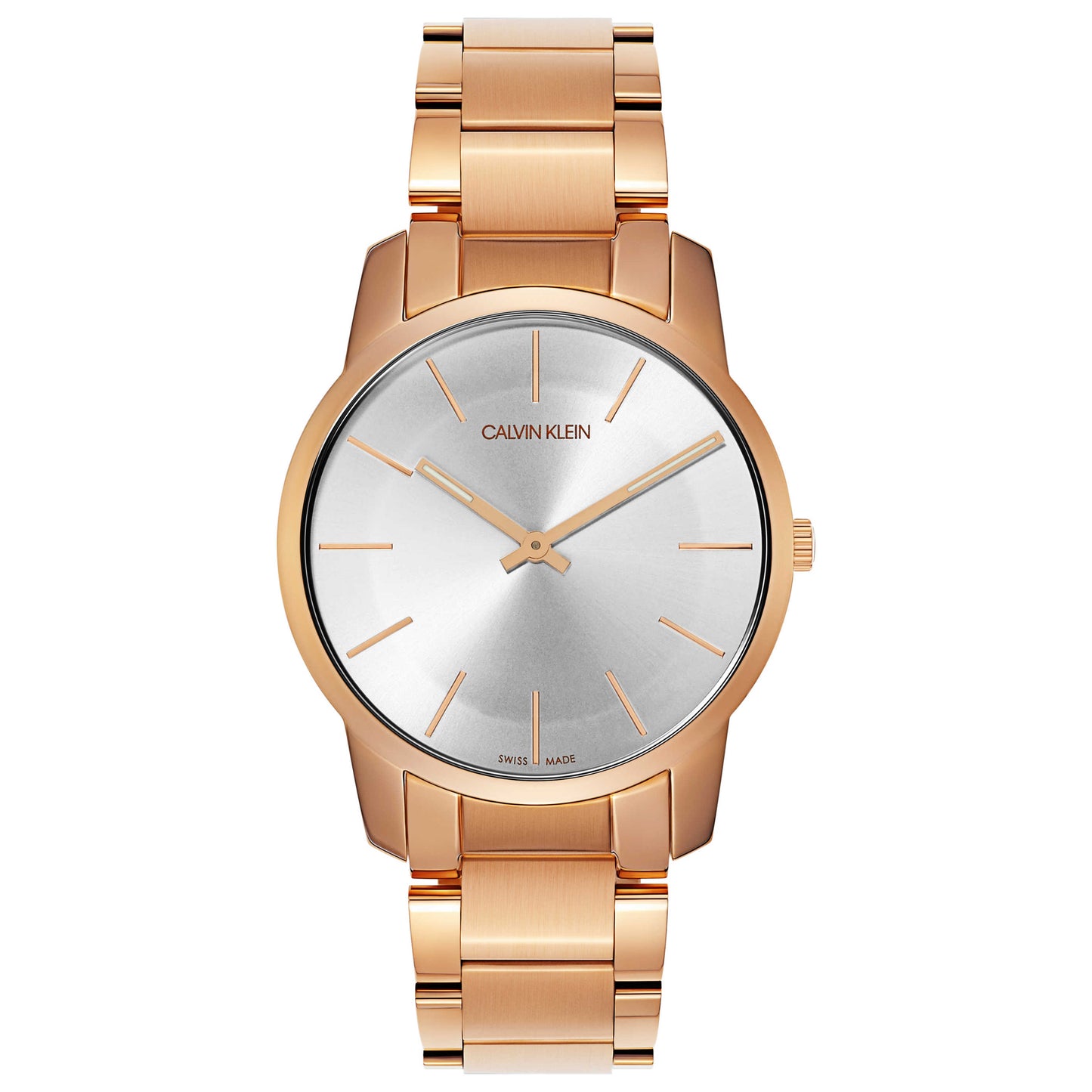 Front view of Calvin Klein City Men's Swiss Quartz (Battery-Powered) Watch K2G21646