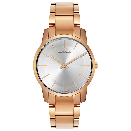 Front view of Calvin Klein City Men's Swiss Quartz (Battery-Powered) Watch K2G21646