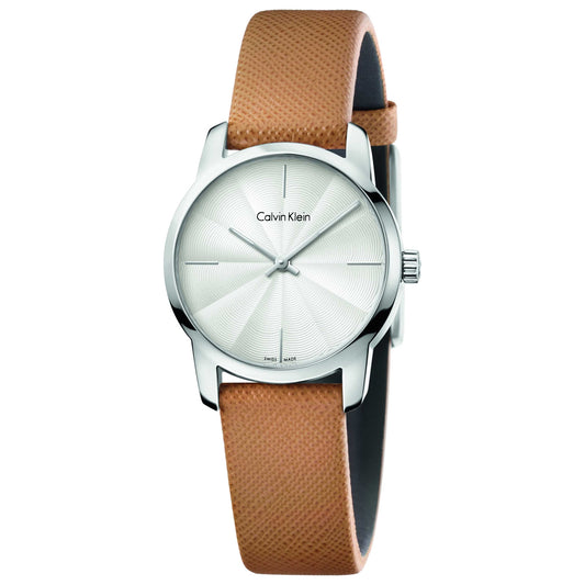 Front view of Calvin Klein City Women's Swiss Quartz (Battery-Powered) Watch K2G231G6