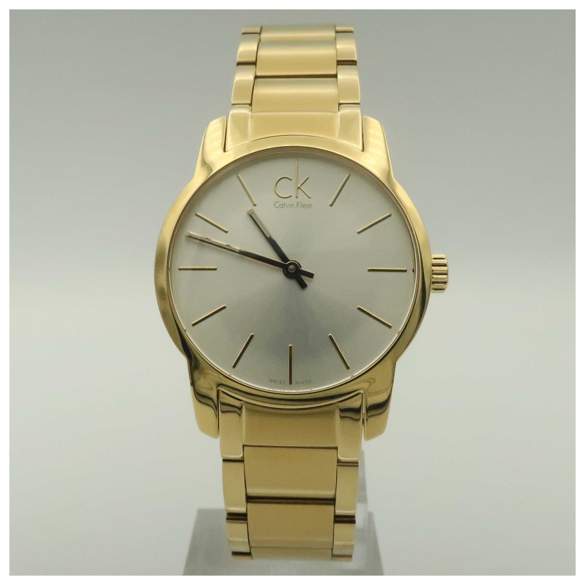 Front view of Calvin Klein City Women's Swiss Quartz (Battery-Powered) Watch K2G23546-SDV