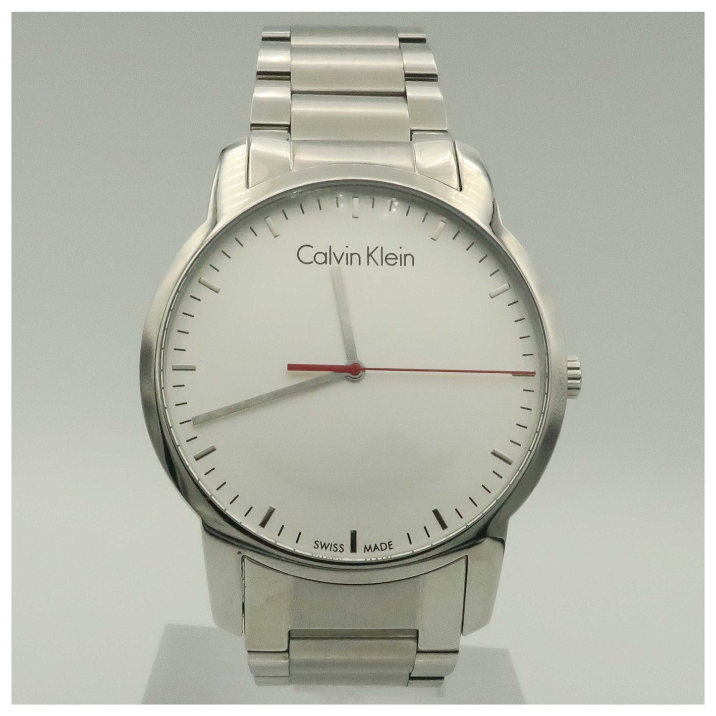 Front view of Calvin Klein City Men's Swiss Quartz (Battery-Powered) Watch K2G2G1Z6-PO