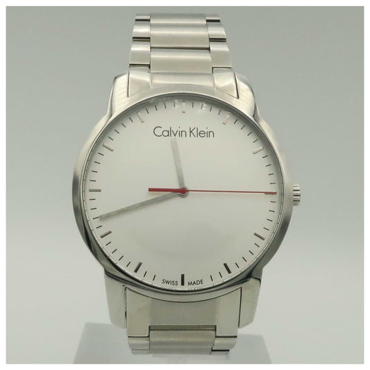 Front view of Calvin Klein City Men's Swiss Quartz (Battery-Powered) Watch K2G2G1Z6-PO