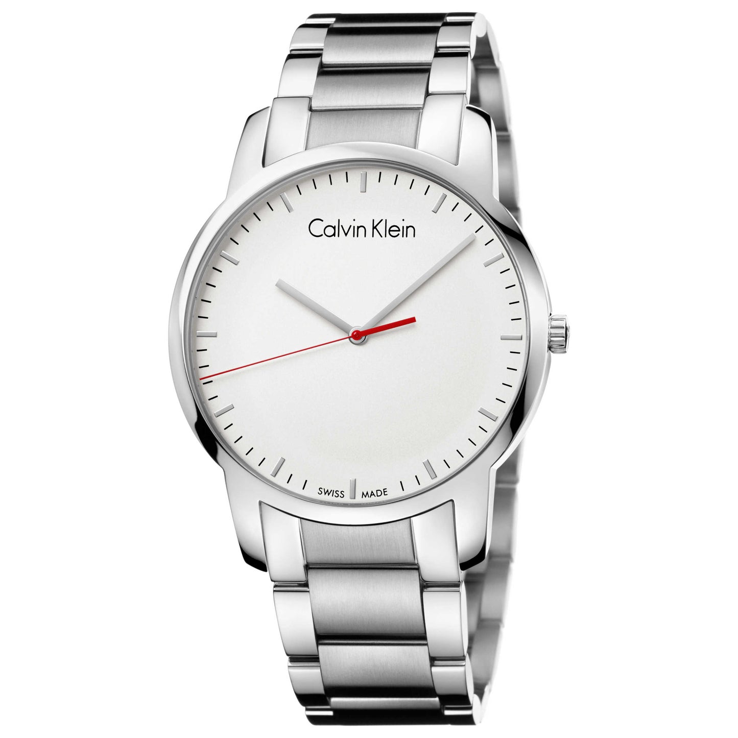 Front view of Calvin Klein City Men's Swiss Quartz (Battery-Powered) Watch K2G2G1Z6