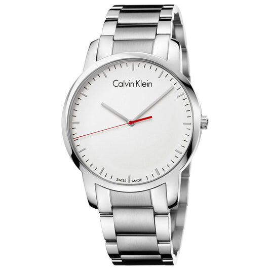 Front view of Calvin Klein City Men's Swiss Quartz (Battery-Powered) Watch K2G2G1Z6