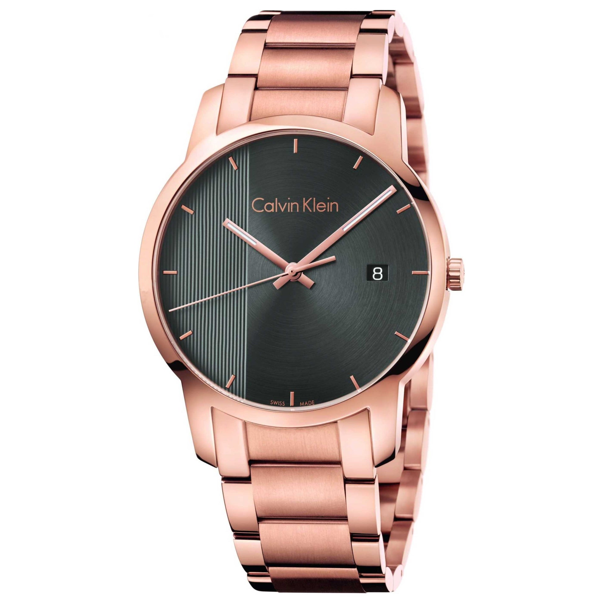 Front view of Calvin Klein City Men's Swiss Quartz (Battery-Powered) Watch K2G2G643