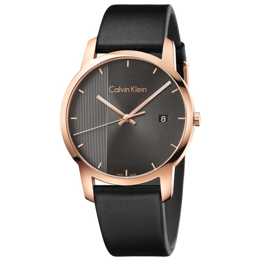 Front view of Calvin Klein City Men's Swiss Quartz (Battery-Powered) Watch K2G2G6C3