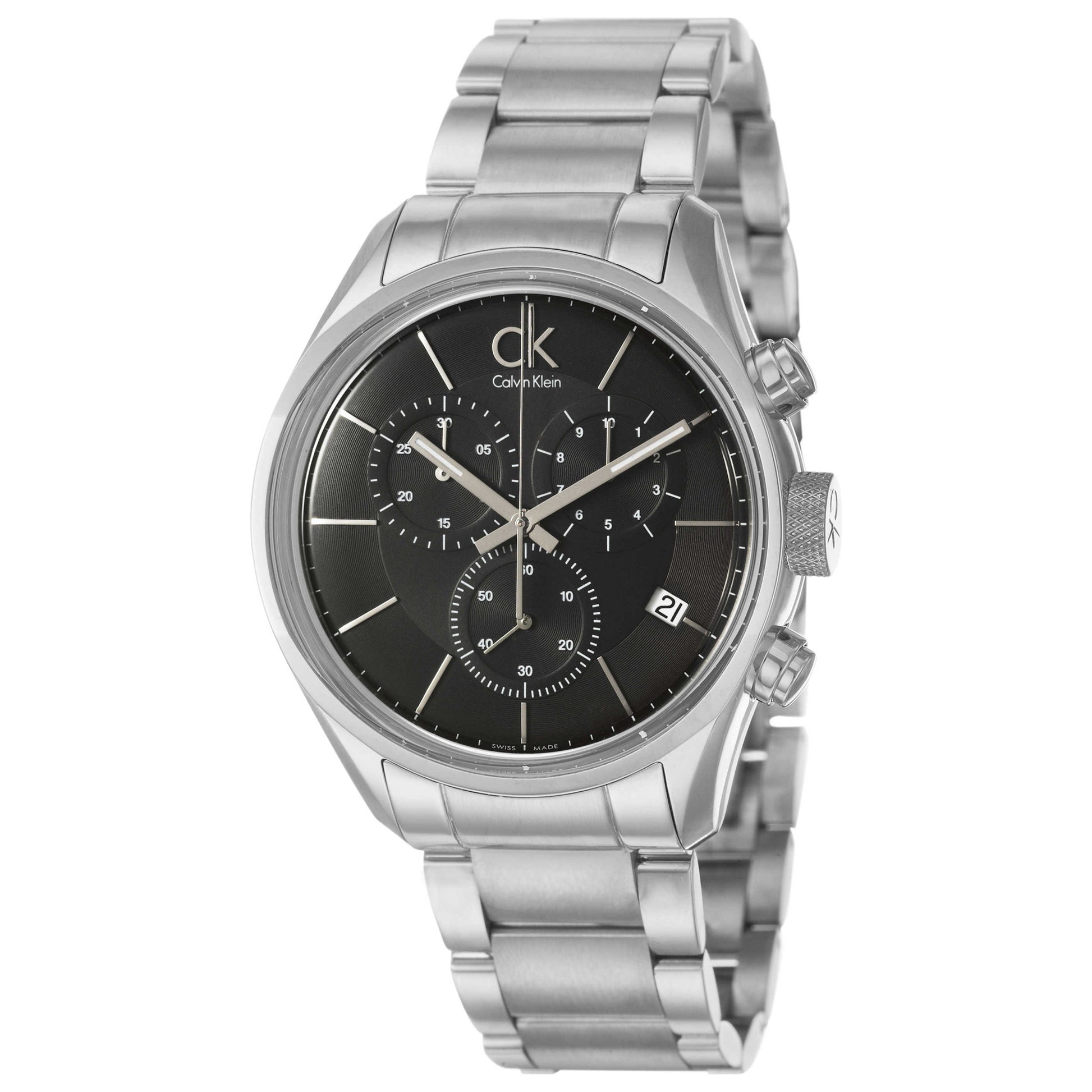 Front view of Calvin Klein Masculine Men's Swiss Quartz (Battery-Powered) Watch K2H27104