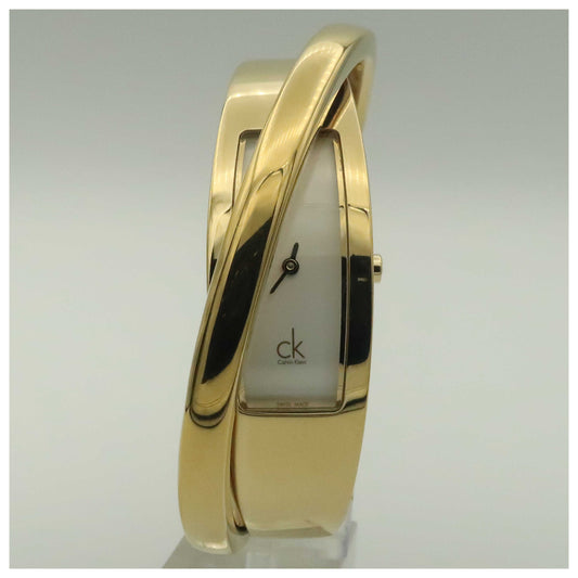 Front view of Calvin Klein Feminine Women's Swiss Quartz (Battery-Powered) Watch K2J23501-PO