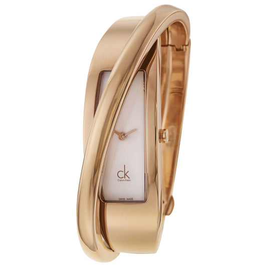 Front view of Calvin Klein Feminine Women's Swiss Quartz (Battery-Powered) Watch K2J24601