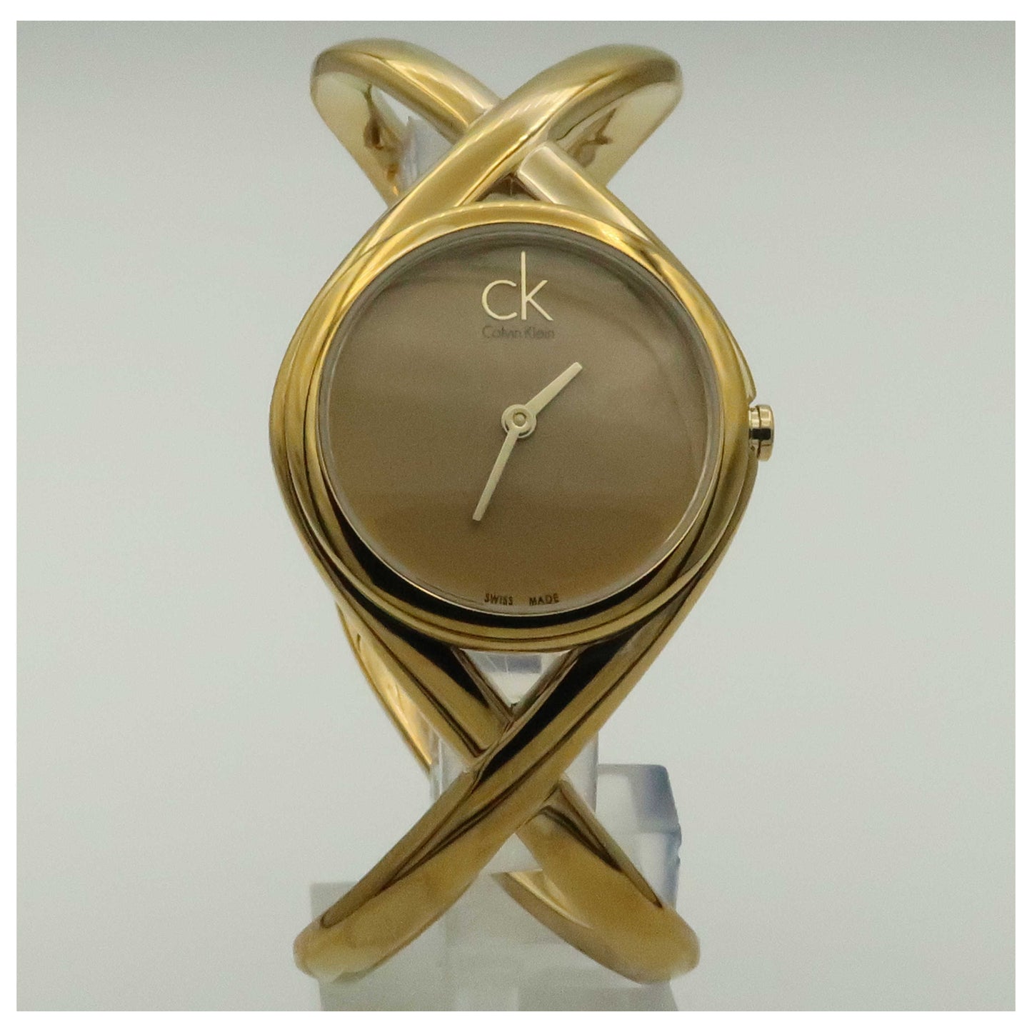 Front view of Calvin Klein Enlace Women's Swiss Quartz (Battery-Powered) Watch K2L23509-PO