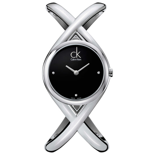 Front view of Calvin Klein Enlace Women's Swiss Quartz (Battery-Powered) Watch K2L24104
