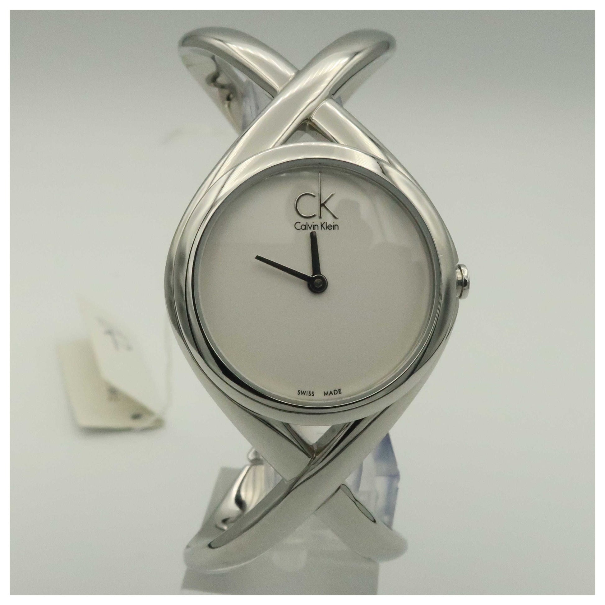 Front view of Calvin Klein Enlace Women's Swiss Quartz (Battery-Powered) Watch K2L24120-SDV