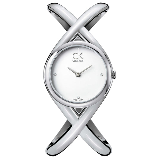 Front view of Calvin Klein Enlace Women's Swiss Quartz (Battery-Powered) Watch K2L24126