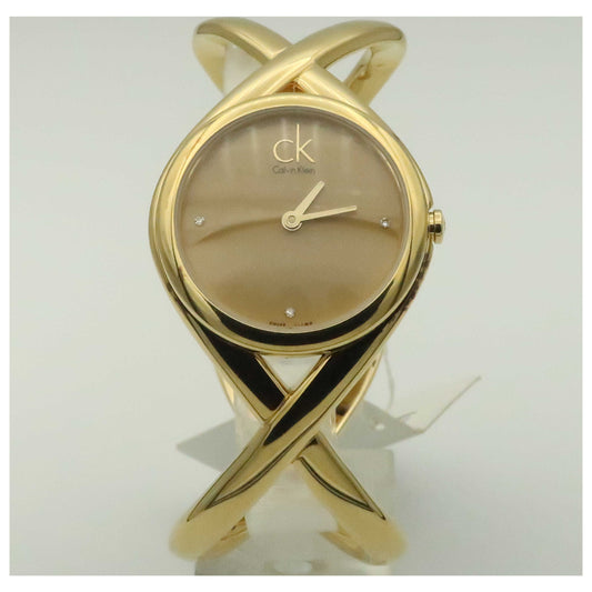 Front view of Calvin Klein Enlace Women's Swiss Quartz (Battery-Powered) Watch K2L24513-PO