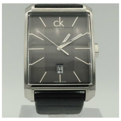 Front view of Calvin Klein Window Men's Swiss Quartz (Battery-Powered) Watch K2M21107-SDV