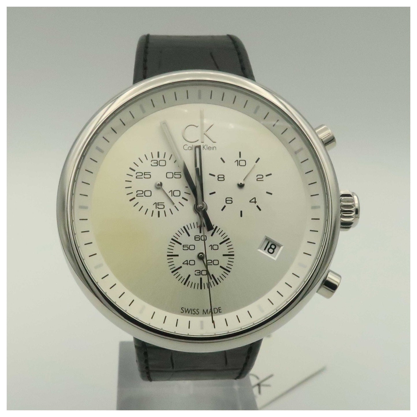 Front view of Calvin Klein Substantial Men's Swiss Quartz (Battery-Powered) Watch K2N271C6-SDV