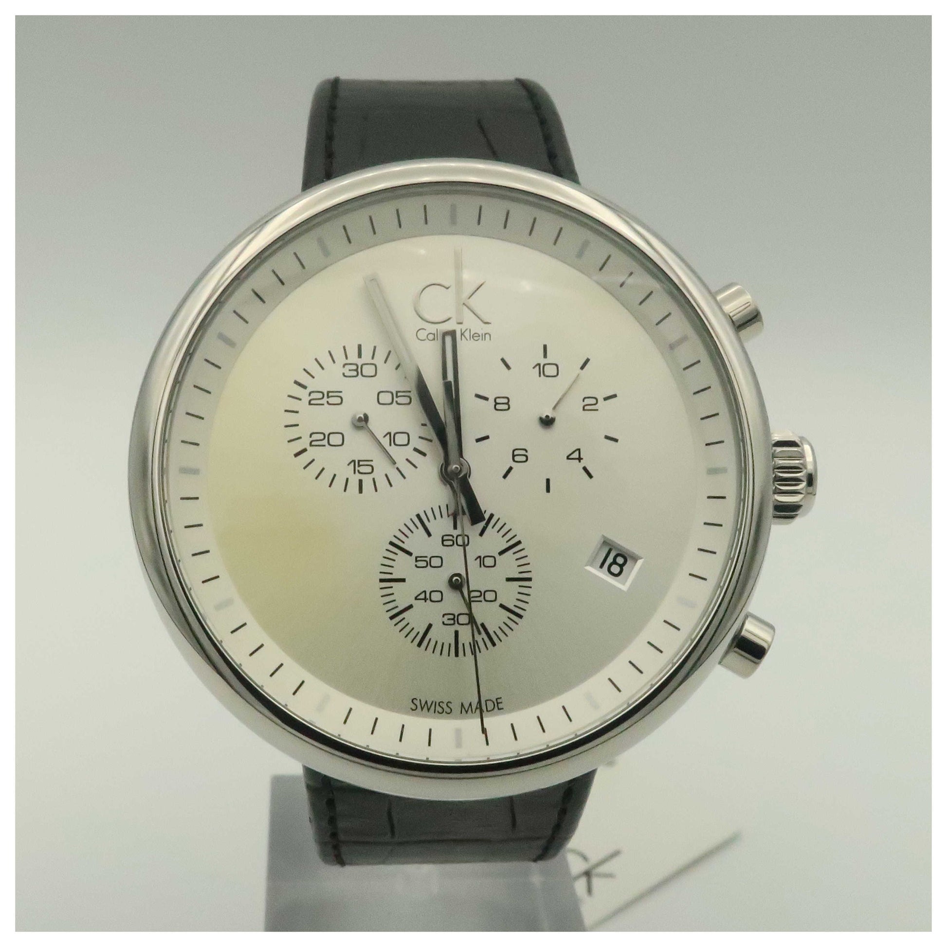 Front view of Calvin Klein Substantial Men's Swiss Quartz (Battery-Powered) Watch K2N271C6-SDV