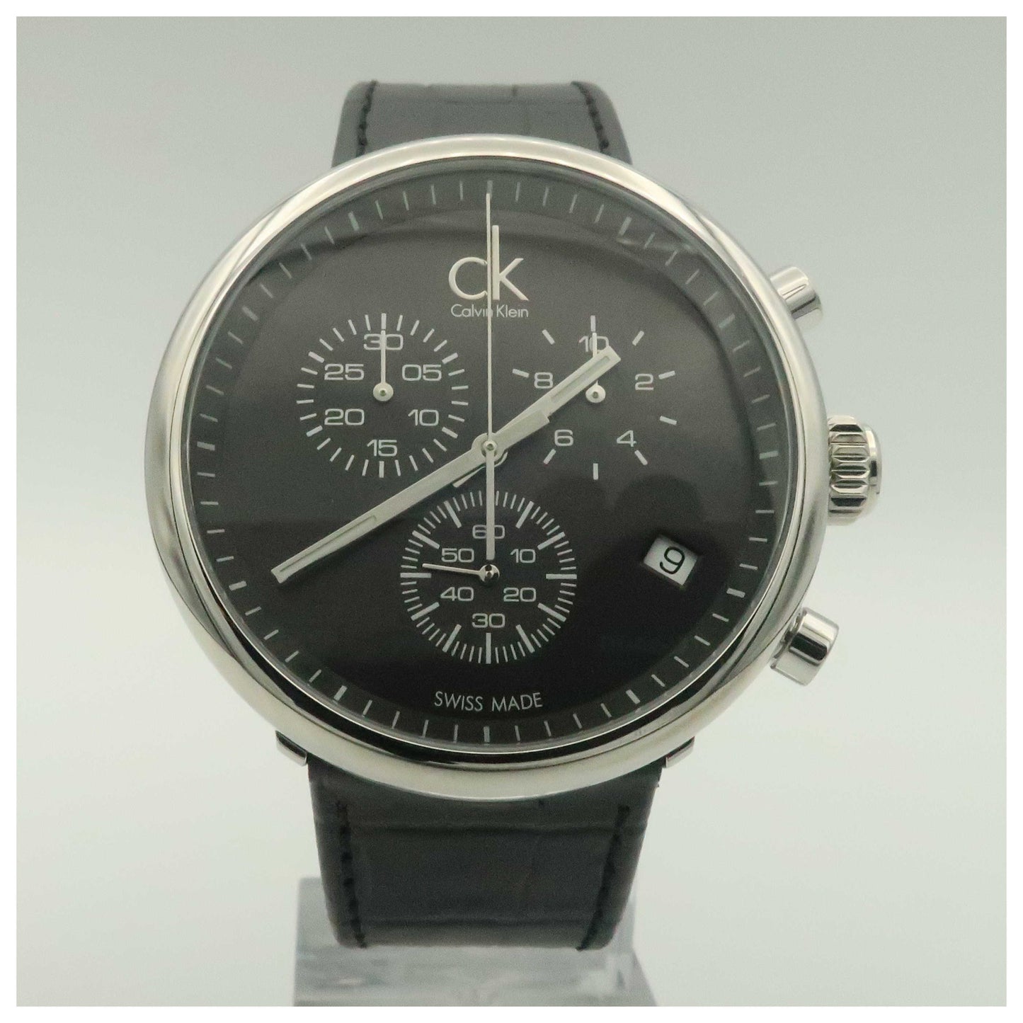 Front view of Calvin Klein Substantial Men's Swiss Quartz (Battery-Powered) Watch K2N281C1-PO