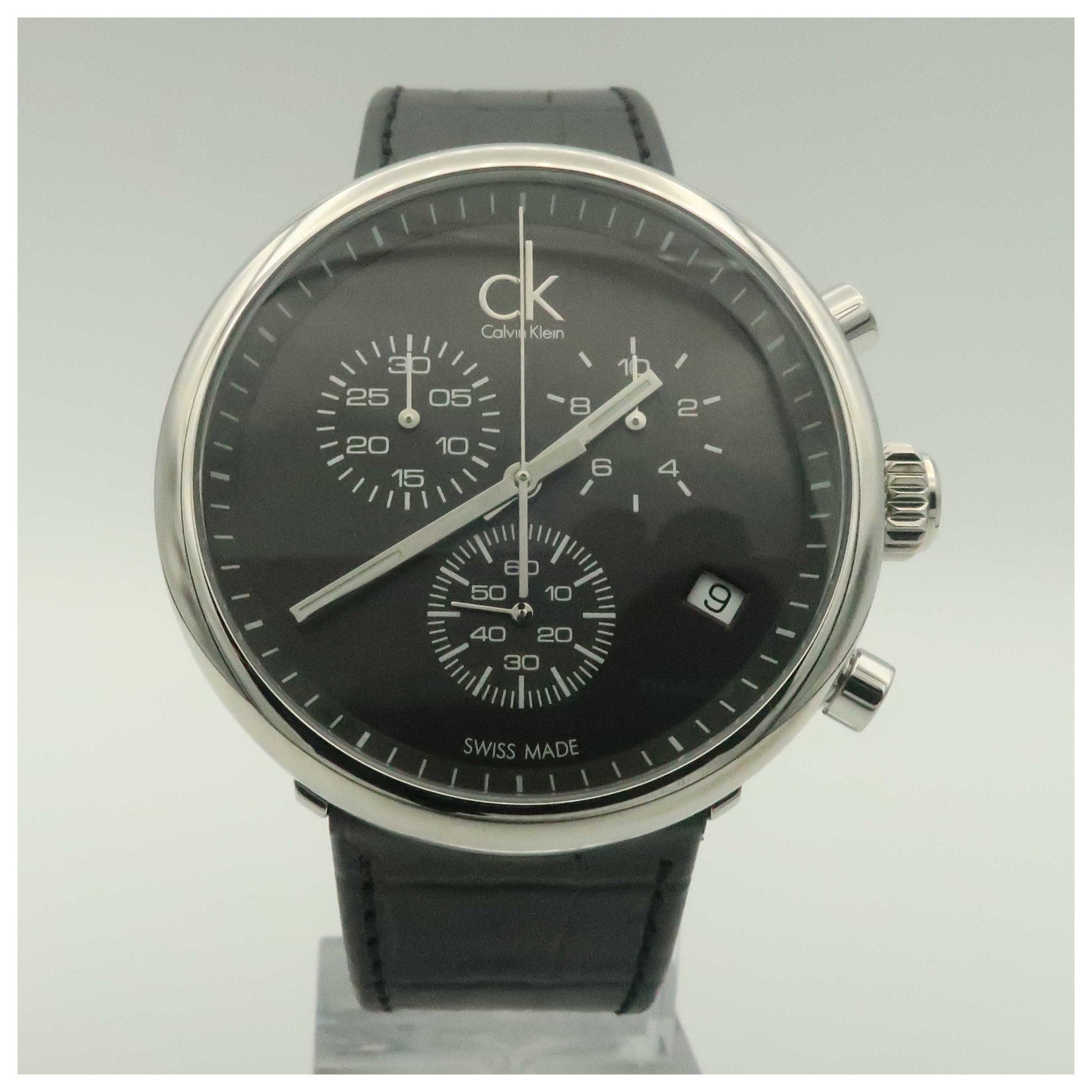 Front view of Calvin Klein Substantial Men's Swiss Quartz (Battery-Powered) Watch K2N281C1-PO