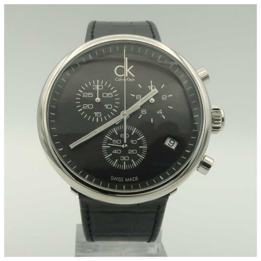 Front view of Calvin Klein Substantial Men's Swiss Quartz (Battery-Powered) Watch K2N281C1-PO