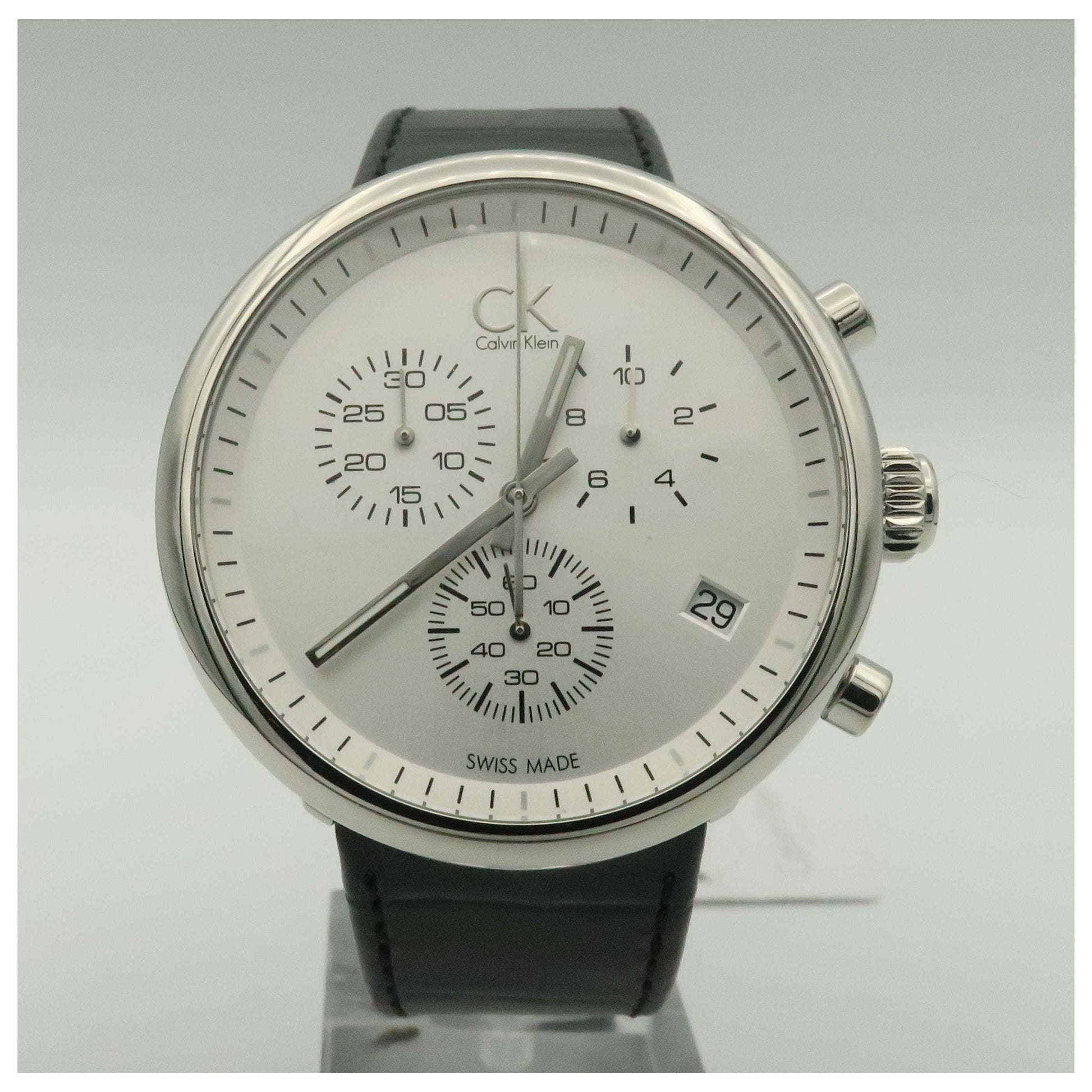 Front view of Calvin Klein Substantial Men's Swiss Quartz (Battery-Powered) Watch K2N281C6-SDV