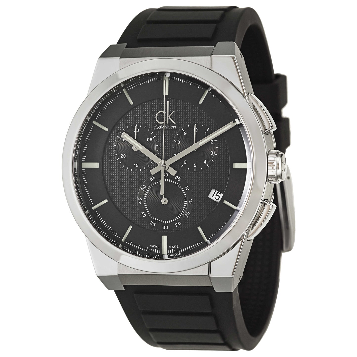 Front view of Calvin Klein Dart Men's Swiss Quartz (Battery-Powered) Watch K2S371D1
