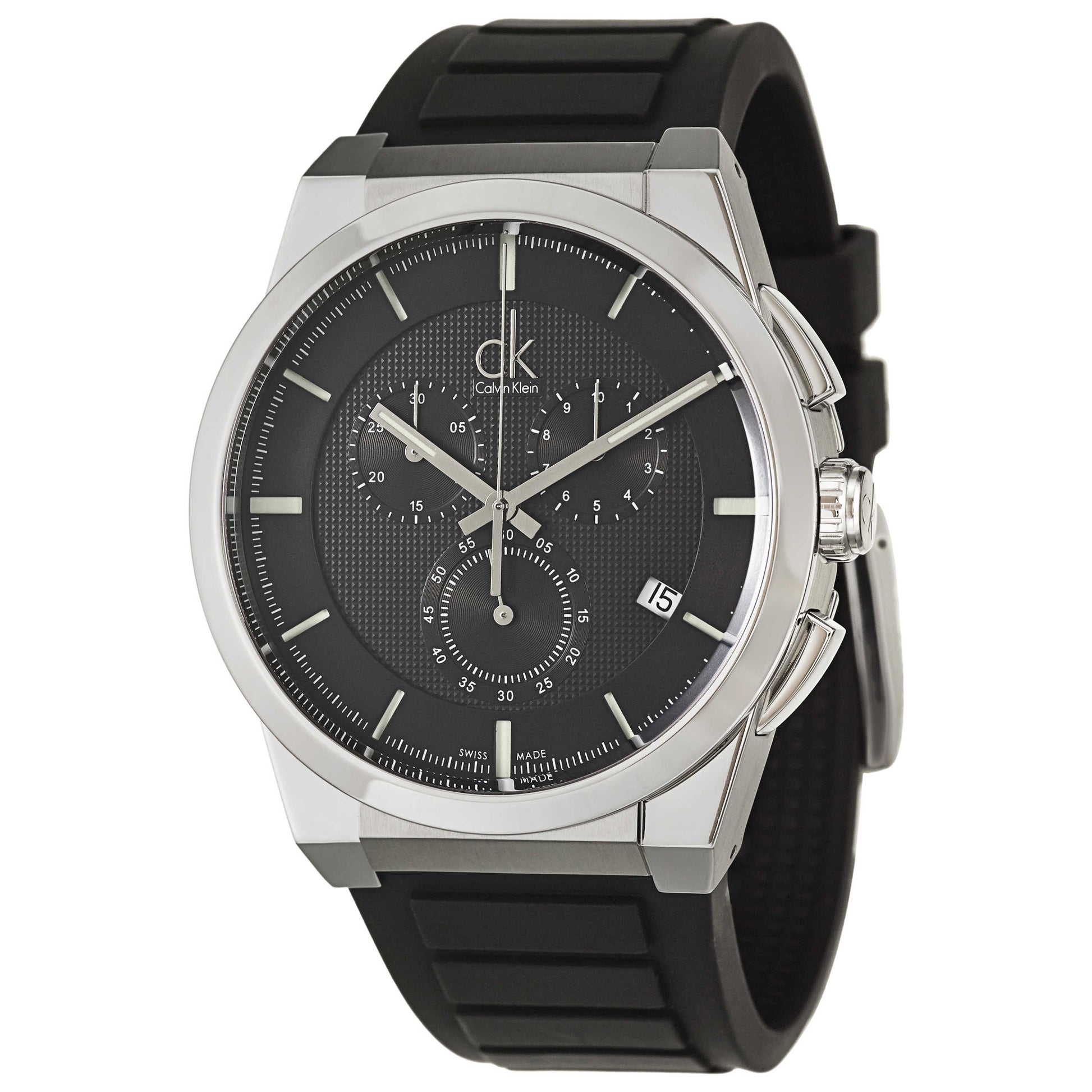 Front view of Calvin Klein Dart Men's Swiss Quartz (Battery-Powered) Watch K2S371D1
