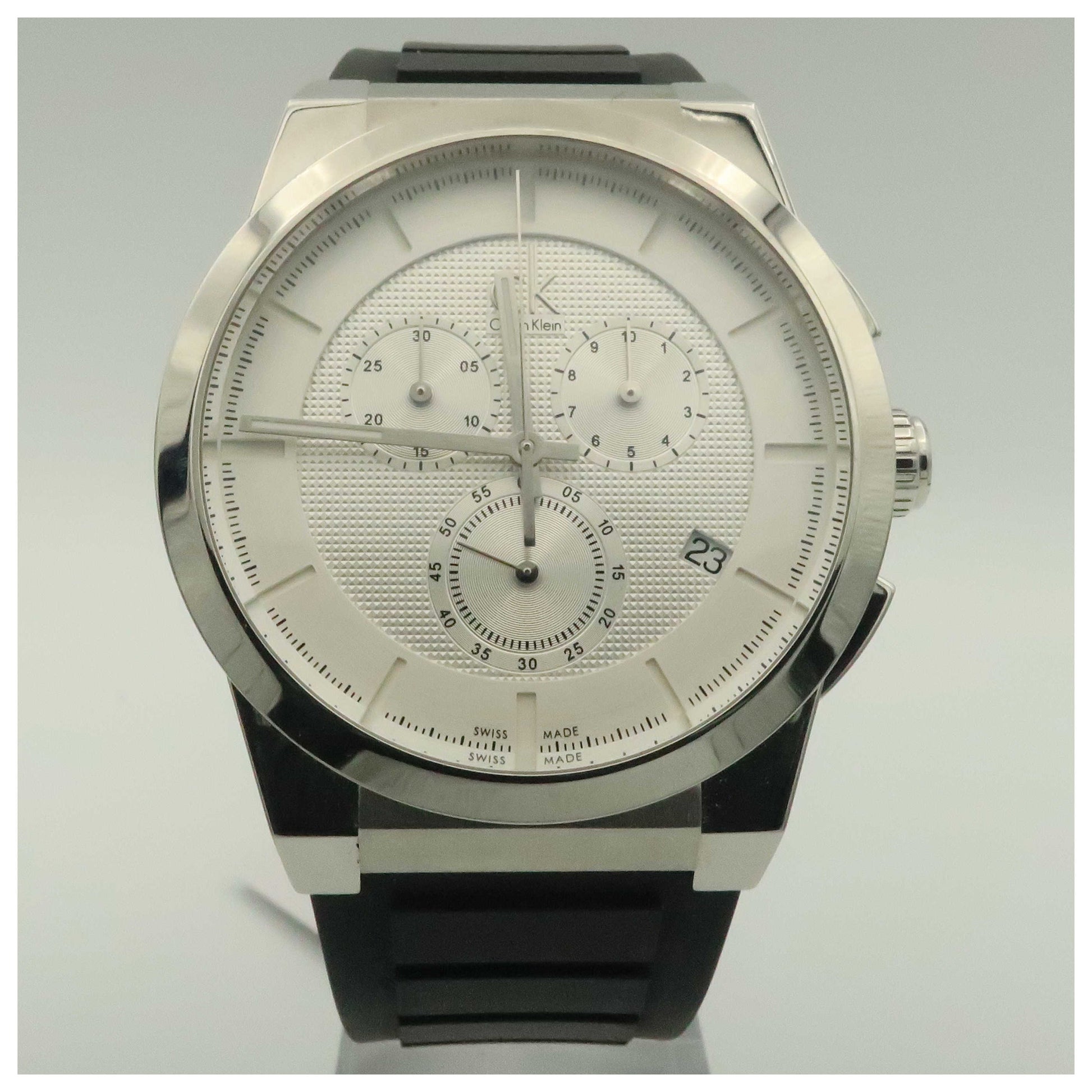 Front view of Calvin Klein Dart Men's Swiss Quartz (Battery-Powered) Watch K2S371D6-PO