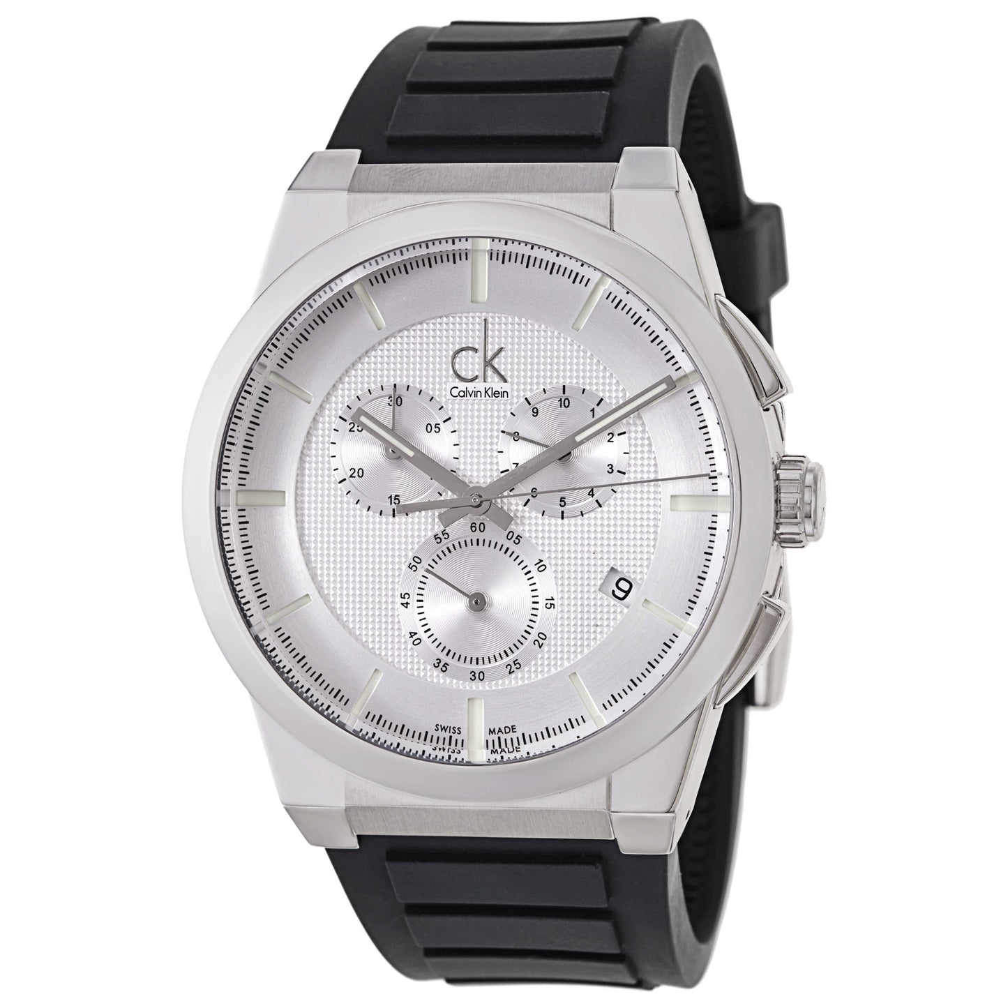Front view of Calvin Klein Dart Men's Swiss Quartz (Battery-Powered) Watch K2S371D6