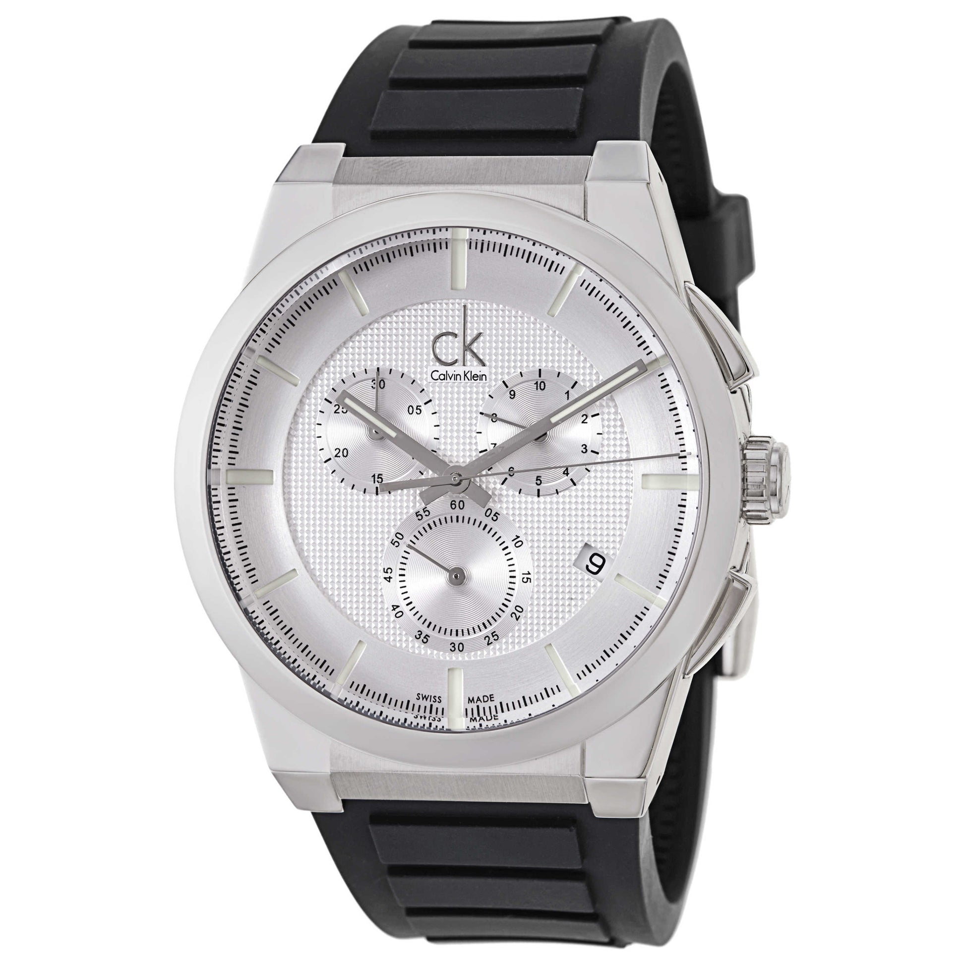 Front view of Calvin Klein Dart Men's Swiss Quartz (Battery-Powered) Watch K2S371D6