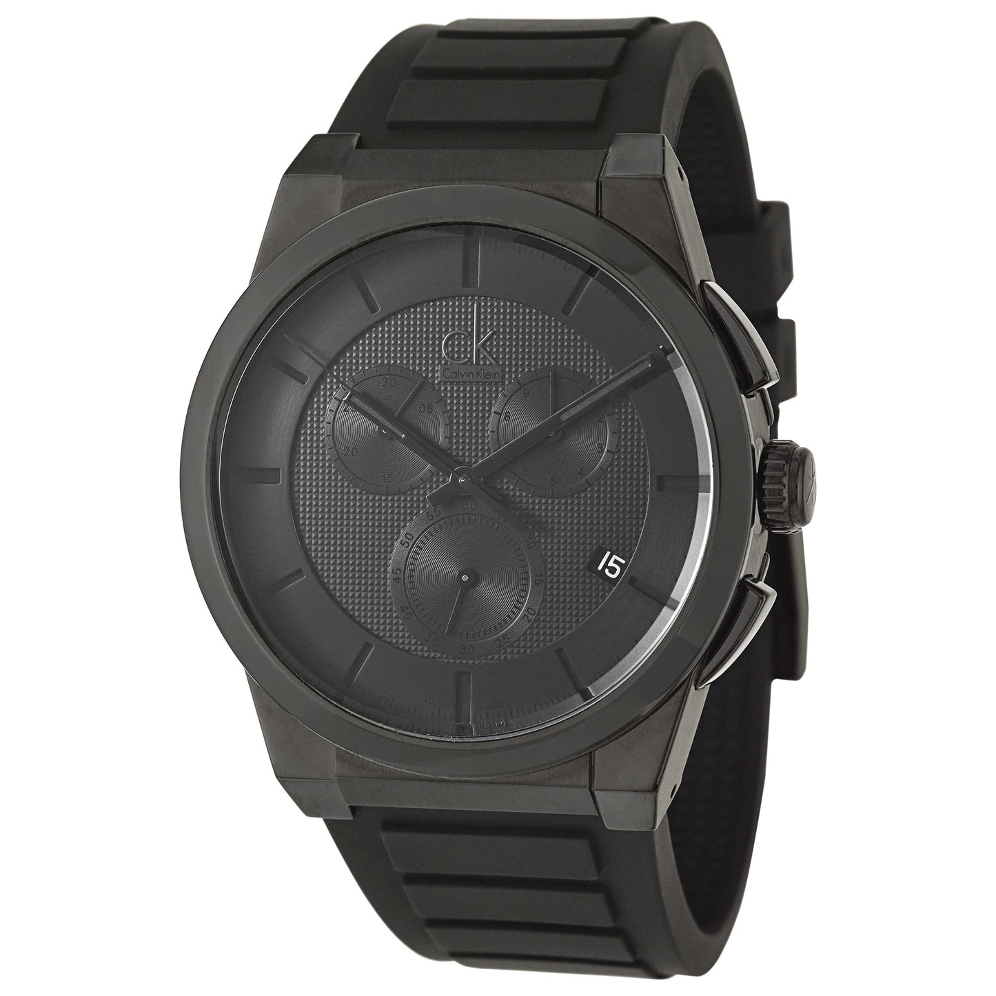 Front view of Calvin Klein Dart Men's Swiss Quartz (Battery-Powered) Watch K2S374D1