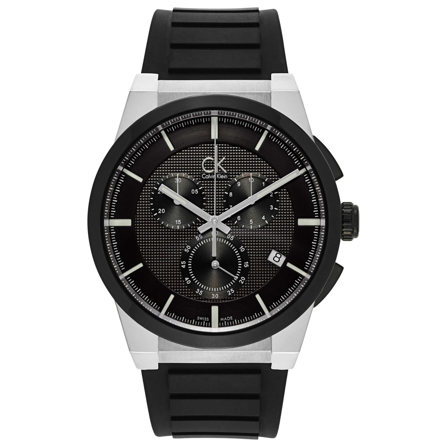 Front view of Calvin Klein Dart Men's Swiss Quartz (Battery-Powered) Watch K2S37CD1
