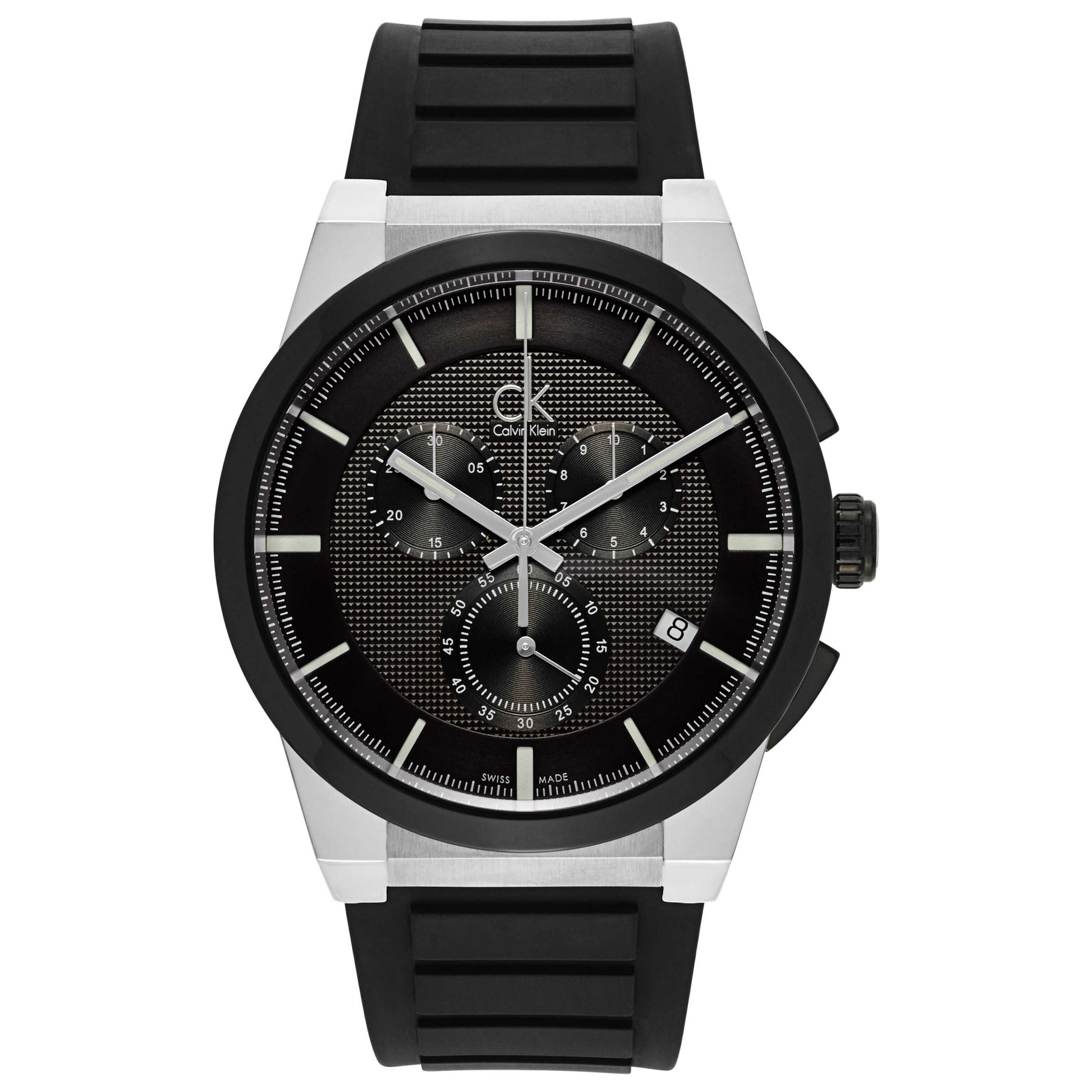 Front view of Calvin Klein Dart Men's Swiss Quartz (Battery-Powered) Watch K2S37CD1