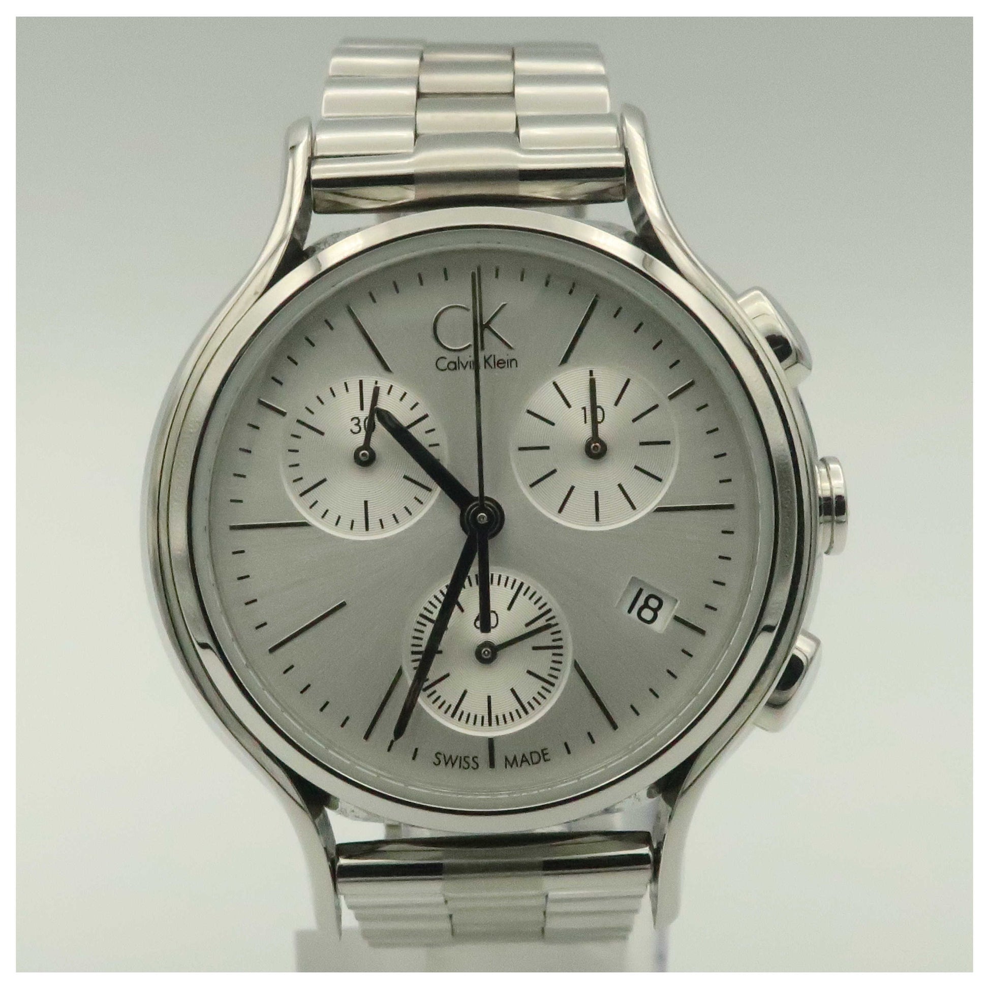 Front view of Calvin Klein Skirt Women's Swiss Quartz (Battery-Powered) Watch K2U29146-PO